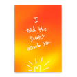 Deli Cards Postkarte "I told the sunset about you" | Schöne Karte für Verliebte