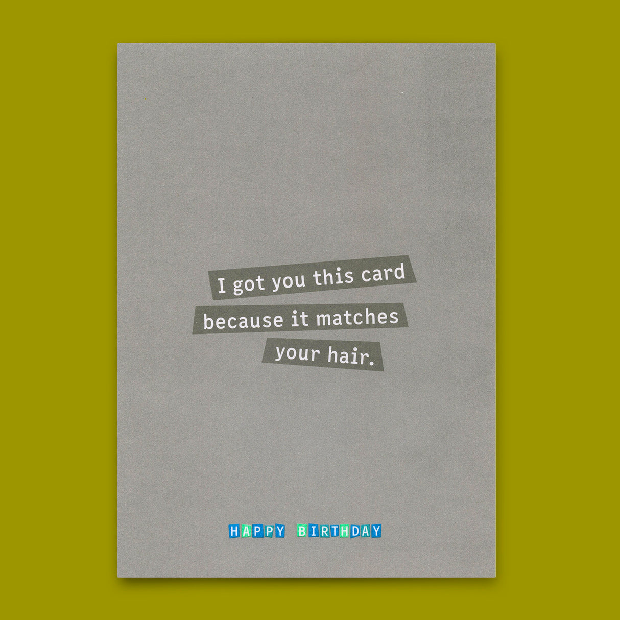 Deli Cards Postkarte "It matches your hair" | Lustige Karte zum Geburtstag