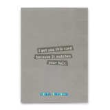 Deli Cards Postkarte "It matches your hair" | Lustige Karte zum Geburtstag