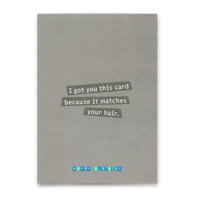 Deli Cards Postkarte "It matches your hair" | Lustige Karte zum Geburtstag