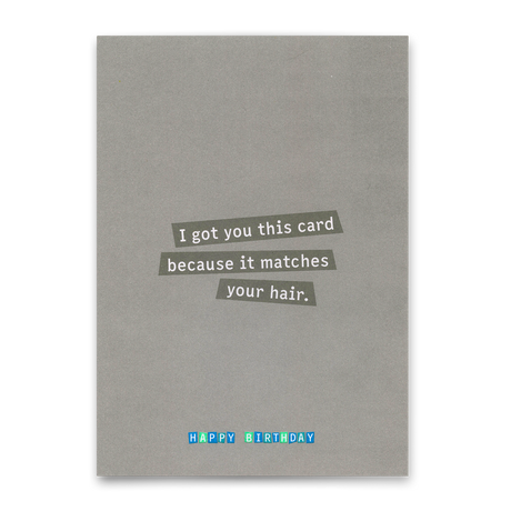 Deli Cards Postkarte "It matches your hair" | Lustige Karte zum Geburtstag