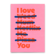 Deli Cards Postkarte "I love … you" | Lustige Karte für Verliebte