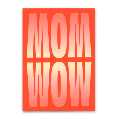 Deli Cards Postkarte "Mom Wow" | Coole Karte zum Muttertag