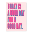 Deli Cards Postkarte "Good day Typo" | Besondere Karte mit Spruch
