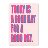 Deli Cards Postkarte "Good day Typo" | Besondere Karte mit Spruch