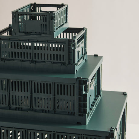 HAY Faltbox „Colour Crate Small Dark Green“ | Klar & modern | HAY