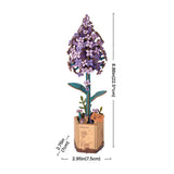 Rolife DIY-Blume „Lilac“ | Zarte Holzblume | Rolife