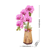 Rolife DIY-Blume „Purple Orchid“ | Elegante Holzblume | Rolife