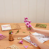 Rolife DIY-Blume „Purple Orchid“ | Elegante Holzblume | Rolife