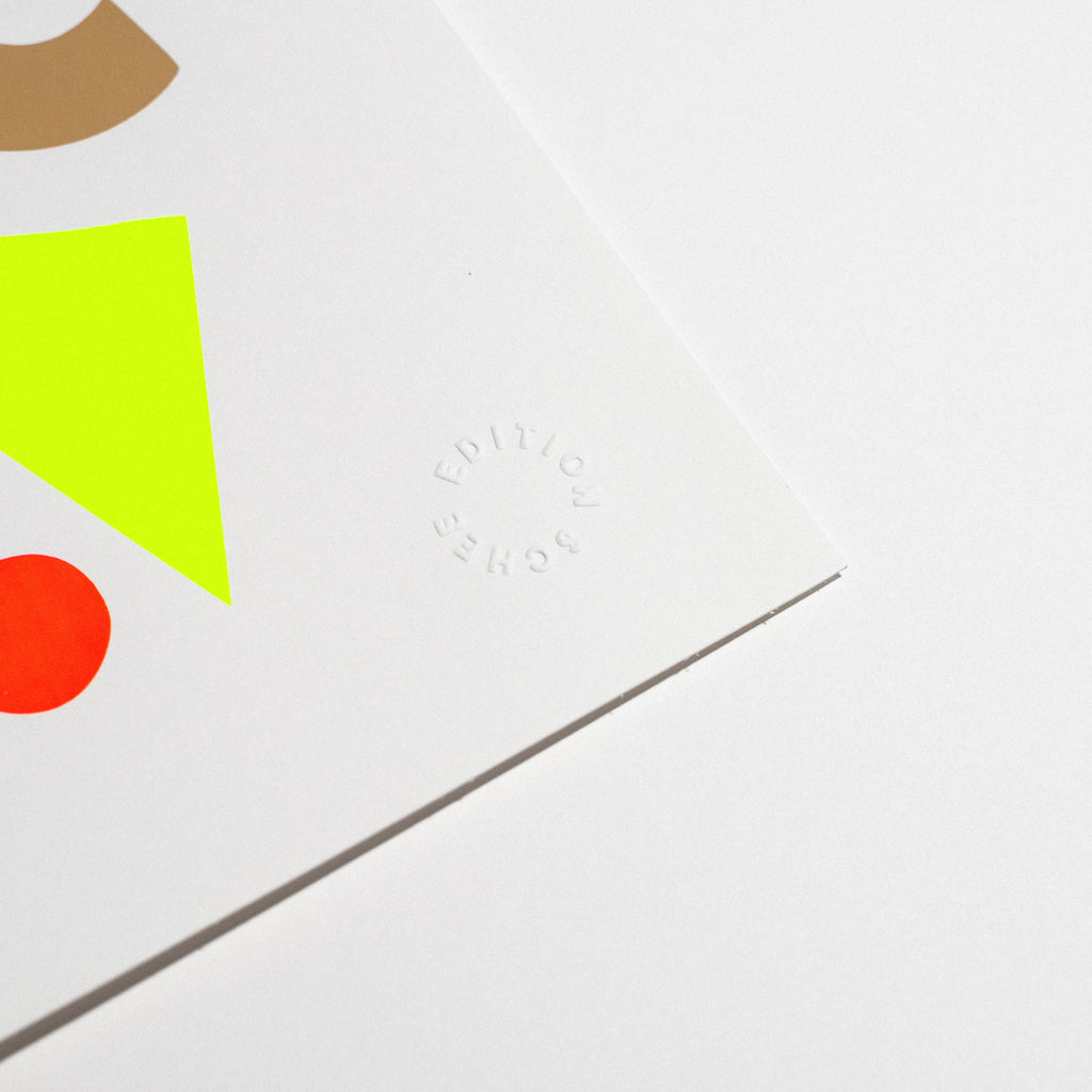 Edition SCHEE Neon Fraktal (DIN A3) | Edition SCHEE | Siebdruck