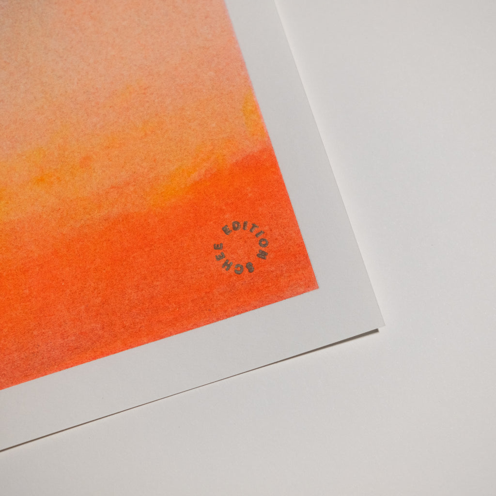 Edition SCHEE Fluorescent Sky (Din A3) | Edition SCHEE | Risographie