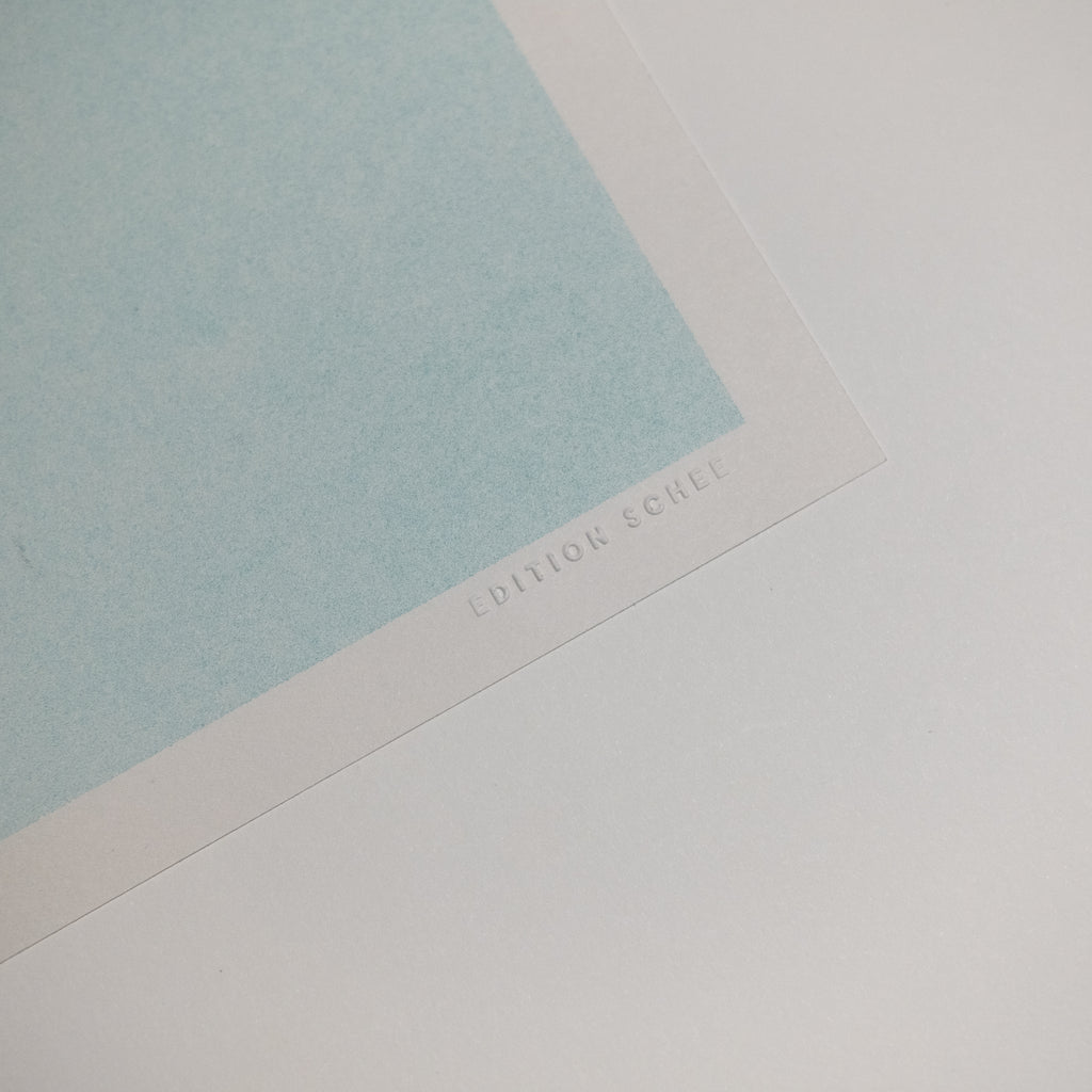 Edition SCHEE Melting Sun Green/Blue (DIN A3) | Edition SCHEE | Risographie