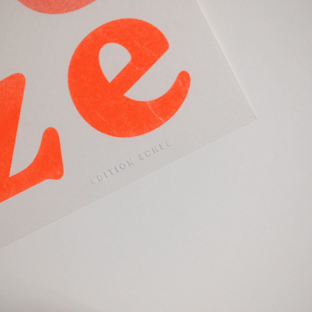 Edition SCHEE Snooze (DIN A3) | Edition SCHEE | Risographie