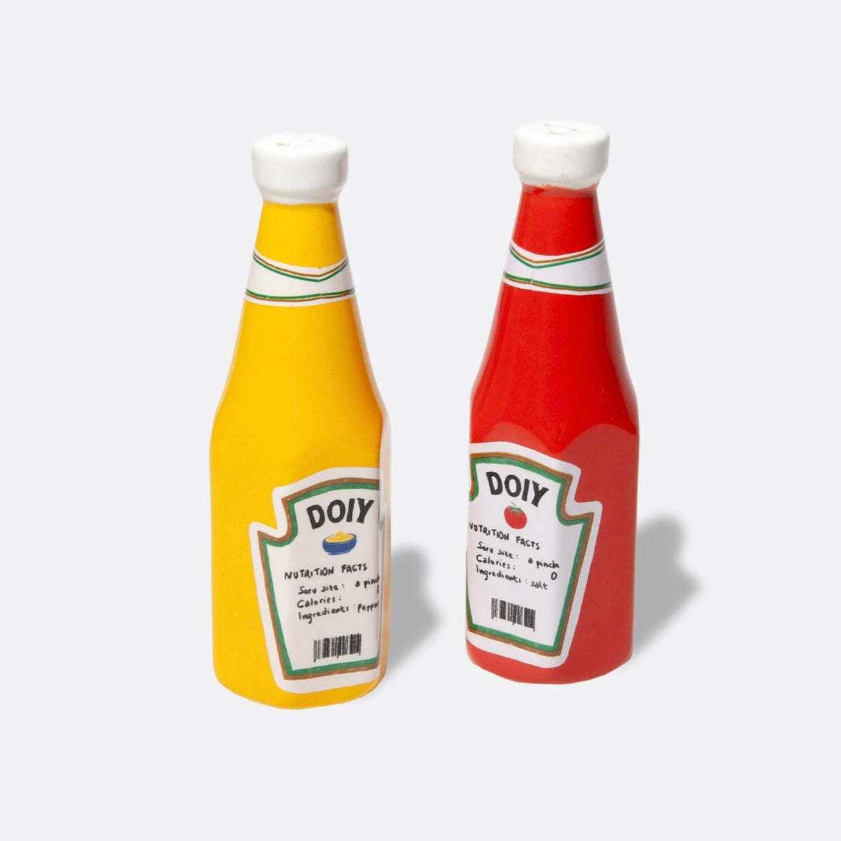 DOIY Salz- & Pfefferstreuer „Corner Shop Ketchup & Mustard“ | DOIY | Lustige Salzstreuer