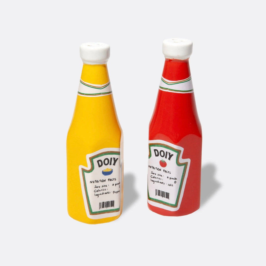 DOIY Salz- & Pfefferstreuer „Corner Shop Ketchup & Mustard“ | DOIY | Lustige Salzstreuer