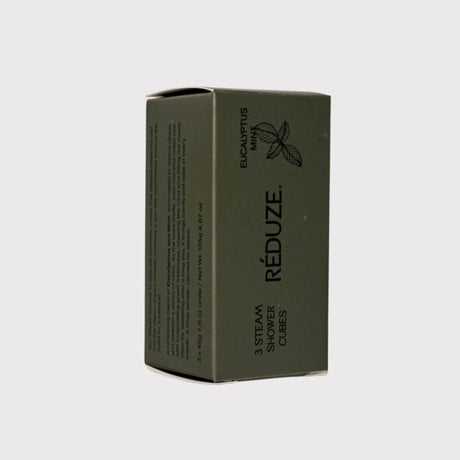 RÉDUZE Dampf-Duschwürfel “Eucalyptus Mint” 3 Stk. | Erfrischender Duft | RÉDUZE