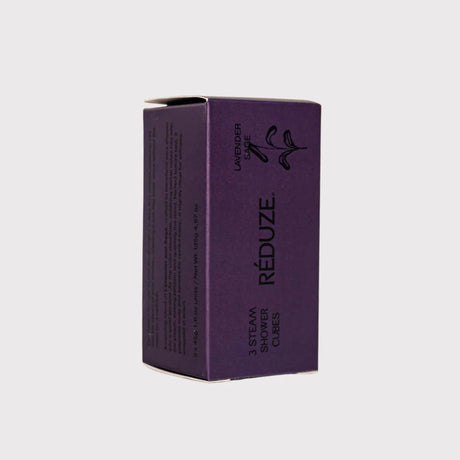 RÉDUZE Dampf-Duschwürfel “Lavender Sage” 3 Stk. | Entspannender Duft | RÉDUZE
