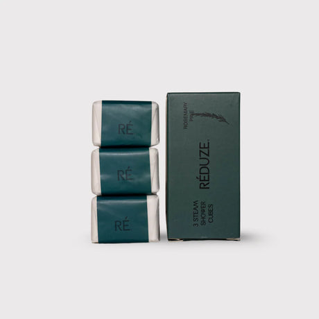 RÉDUZE Dampf-Duschwürfel “Rosemary Pine” 3 Stk. | Aromatischer Duft | RÉDUZE