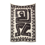 Klekks Decke „Klekks No. 26“ | Weiche Baumwolle mit grafischem Design | Klekks