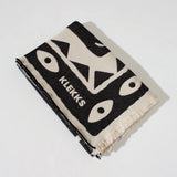 Klekks Decke „Klekks No. 26“ | Weiche Baumwolle mit grafischem Design | Klekks