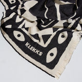 Klekks Decke „Klekks No. 26“ | Weiche Baumwolle mit grafischem Design | Klekks