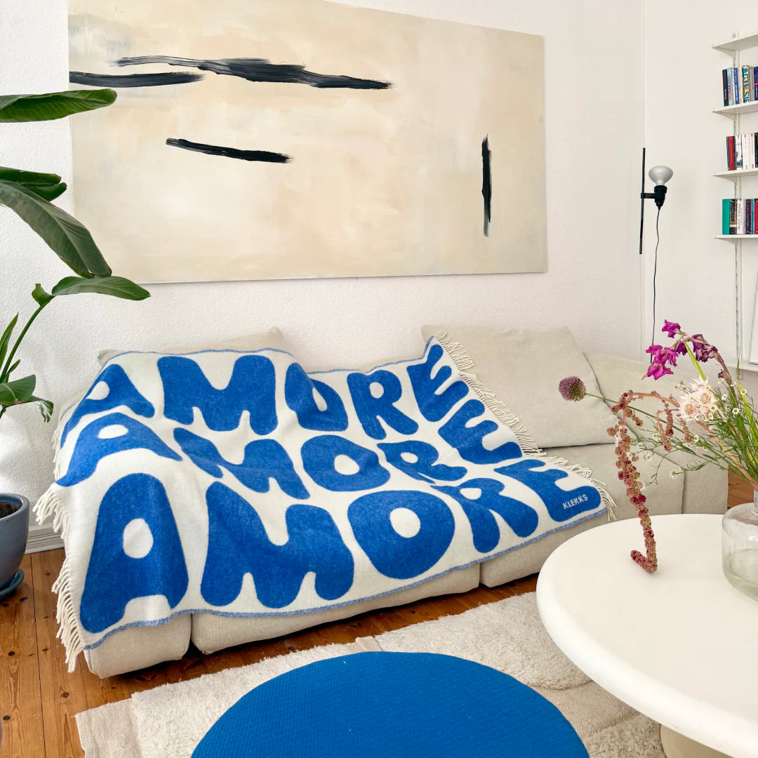 Klekks Decke “Klekks No. 11” Blue Edition | Designdecke | Klekks