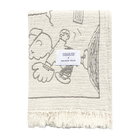 Maison Deux Decke “Peanuts Comic Baseball” 130x200 cm | Maison Deux