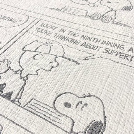 Maison Deux Decke “Peanuts Comic Baseball” 130x200 cm | Maison Deux