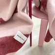 Decke “Swirl” Rosa Bordeaux | 100% Wolle | Maison Deux
