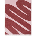 Decke “Swirl” Rosa Bordeaux | 100% Wolle | Maison Deux