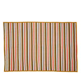 Hübsch Decke/Überwurf „Pavillon Streifen Ocker Multifarben“ | 140 × 200 cm | Hübsch