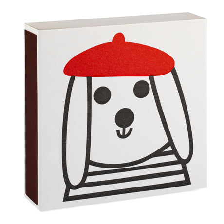 Archivist Lange Streichhölzer „Dog by Jane Foster“ von Archivist | 100 Stück in Square Matchbox