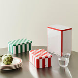 HAY Dose „Tin Container Large“ | Off White & Red | HAY