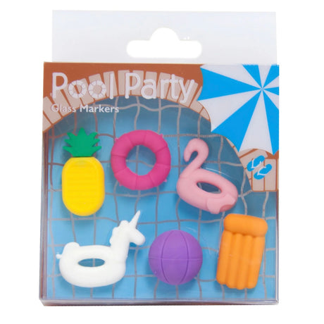 WINKEE Drink Markers “Pool” | Glasmarkierer Set | WINKEE