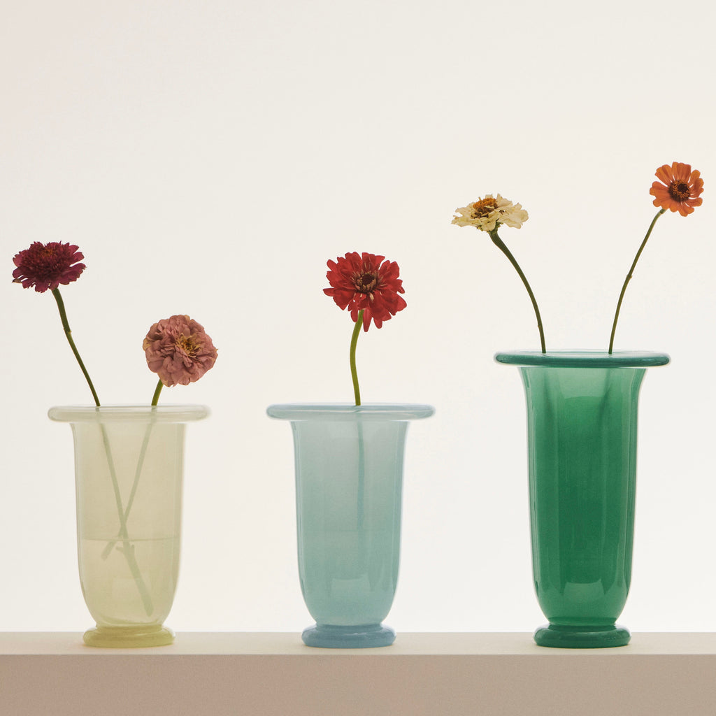 HAY Vase „Empire Medium Lime Yellow“ | Designstück mit Charakter | HAY