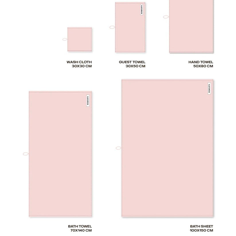 BONGUSTA Badetuch „Naram Blush 70×140 cm“ | Kuschelig & farbig | BONGUSTA