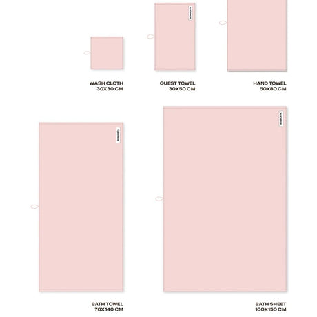 BONGUSTA Waschlappen „Naram Blush 30×30 cm“ | Zart & saugstark | BONGUSTA