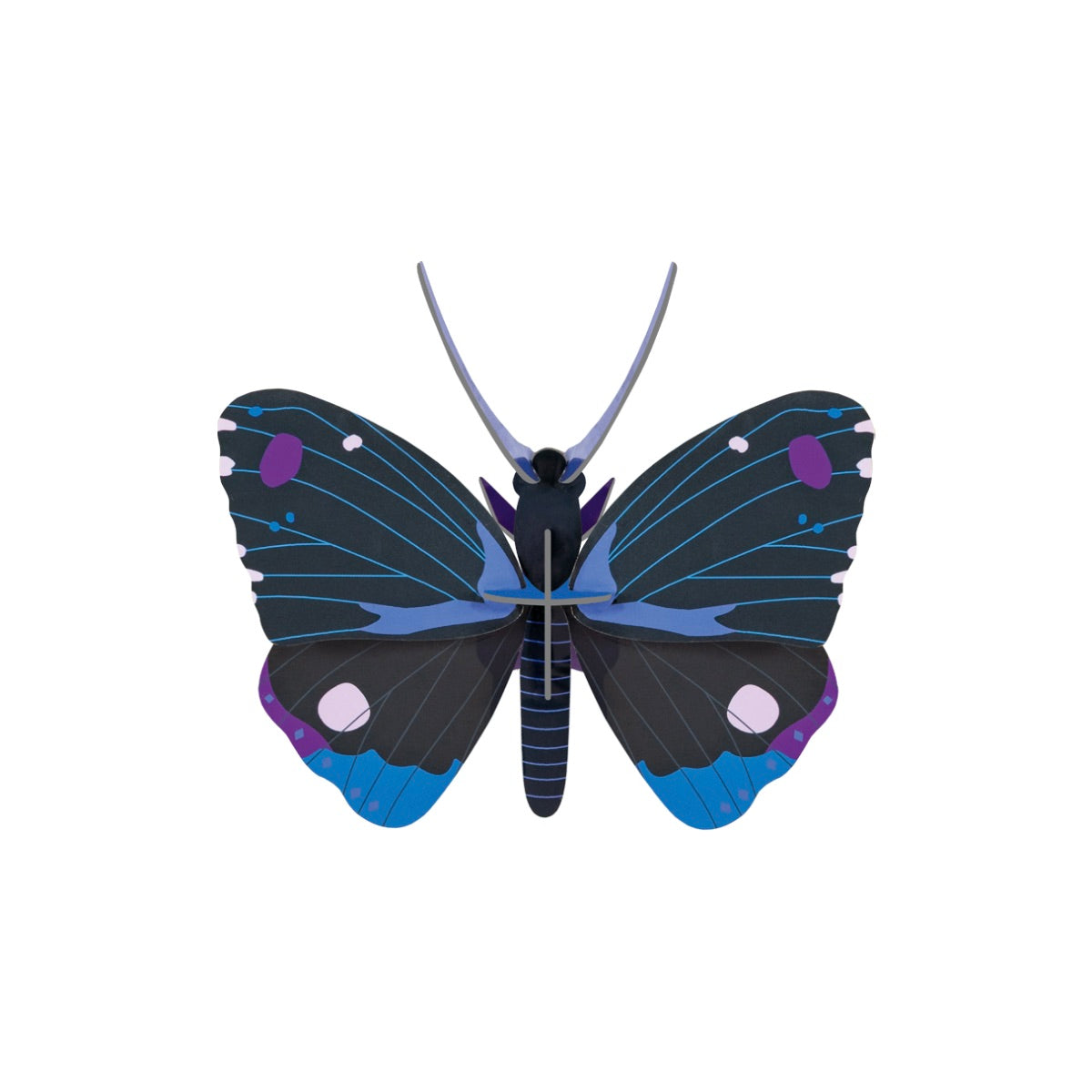 studio ROOF Wanddeko “Blue Diadem Butterfly” | 3D Schmetterling | studio ROOF