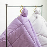 BONGUSTA Decke „Puffy Blanket Lavender“ | Weiche Steppdecke | Bongusta