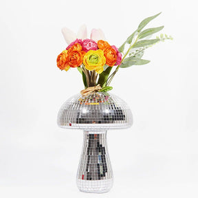 L´expressionist Vase “Disco Champignon” 20 cm | Glänzende Pilz Vase | L’expressionist