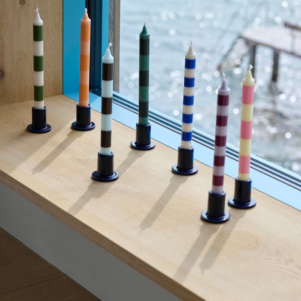 HAY Kerzenhalter „Tube Small Midnight Blue“ | Grafisch & modern | HAY