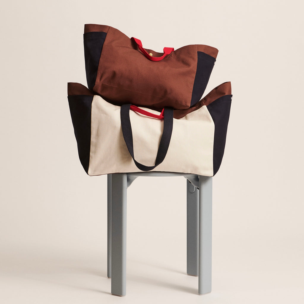 HAY Weekend Bag „Organic Medium Cream Multi“ | Viel Platz & Stil | HAY