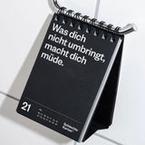 Tischkalender „Demotivierender Tischkalender 2027“ | 52 Wochen | Schlechte Karten