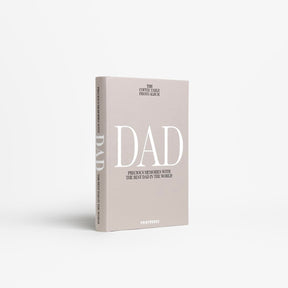 PRINTWORKS Fotobuch “Dad” Grey | Persönliches Geschenk | PRINTWORKS