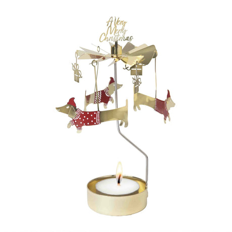Pluto Design Engelspiel “Jolly Dogs” | Windlicht Karussell | Pluto Design
