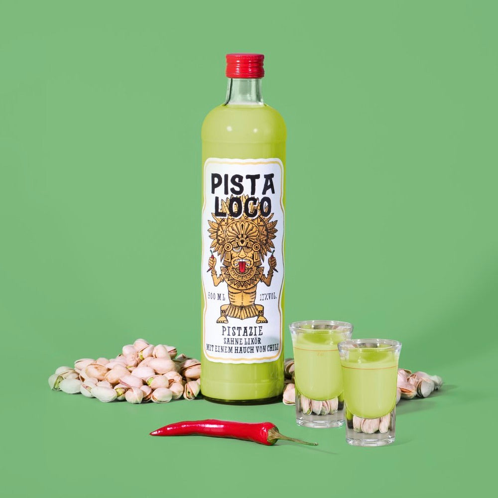 Pista Loco Pista Loco Pistazienlikör | Sahne-Drink mit Pistazie | 500 ml (17 % Vol.)