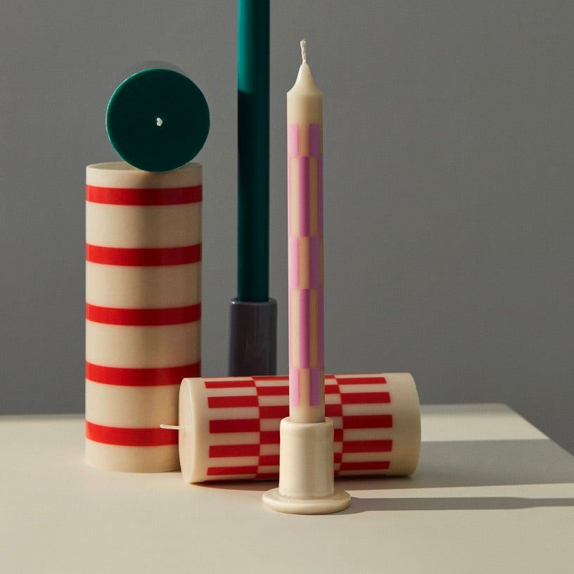 HAY Kerzenhalter „Tube Small Off-White“ | Schlicht & vielseitig | HAY