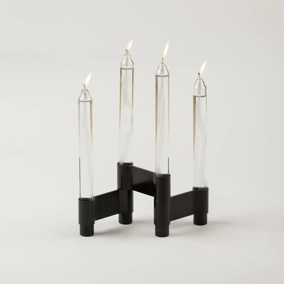Studio About Kerzenhalter „Link“ (Black) | Studio About | Minimalistischer Kerzenhalter