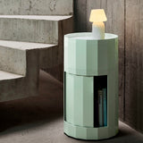 HAY Container „Facet Cabinet High Soft Mint“ | Moderner Beistelltisch | HAY