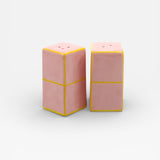 Table Machine Salz- und Pfefferstreuer “Tile” Pink & Yellow | 2er-Set | Table Machine
